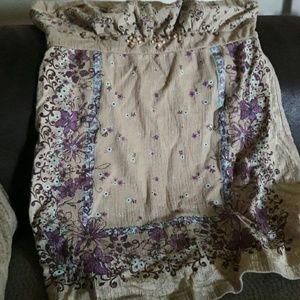 Tub top floral print